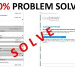 corel draw tidak bisa save